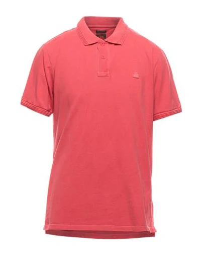 Shop Sundek Man Polo Shirt Coral Size Xs Cotton In Red