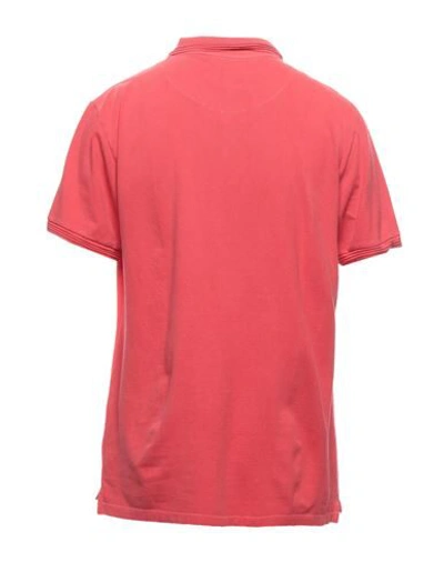 Shop Sundek Man Polo Shirt Coral Size S Cotton In Red