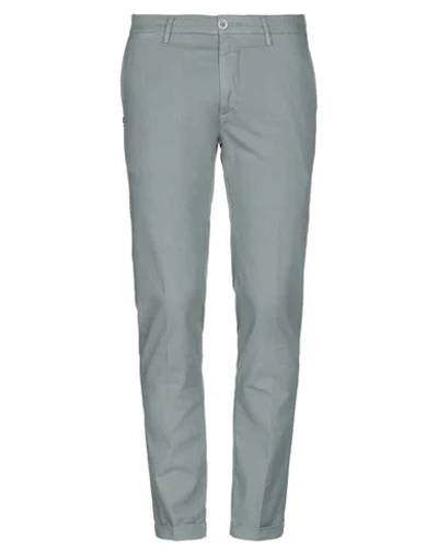 Shop Re-hash Man Pants Grey Size 30 Linen, Cotton, Elastane