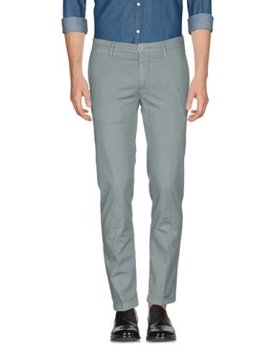 Shop Re-hash Man Pants Grey Size 30 Linen, Cotton, Elastane