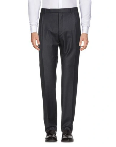 Shop Ermenegildo Zegna Casual Pants In Steel Grey