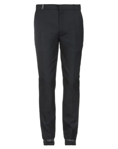 Shop Alexander Mcqueen Man Pants Black Size 34 Polyester, Wool