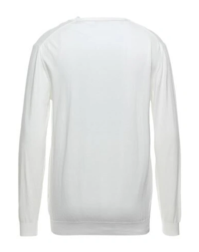 Shop Angelo Nardelli Man Sweater White Size Xxl Cotton