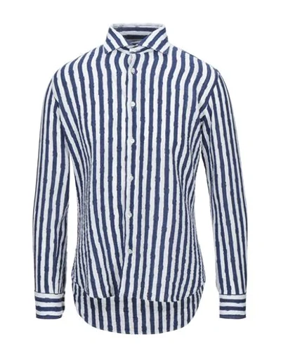 Shop Alessandro Boni Shirts In Blue