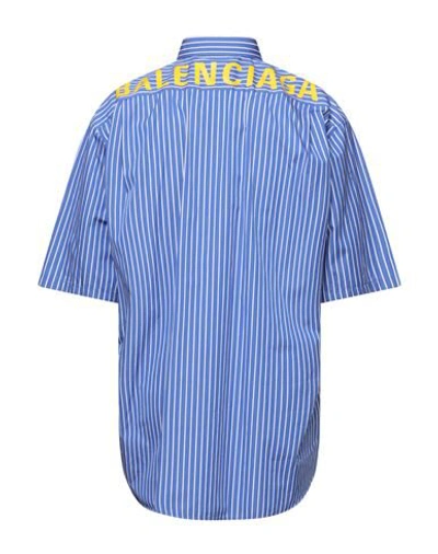 Shop Balenciaga Shirts In Azure
