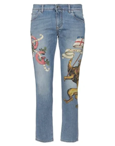 Shop Dolce & Gabbana Man Jeans Blue Size 36 Cotton, Elastane