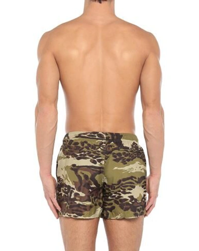 Shop Givenchy Swim Trunks In Military Green