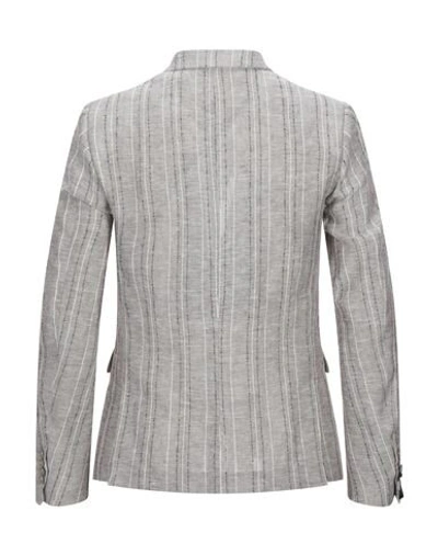 Shop Grey Daniele Alessandrini Man Blazer Dove Grey Size 38 Linen, Polyester