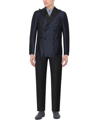 Shop Pulito Suits In Dark Blue