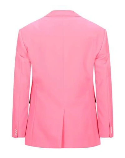 Shop Versace Suit Jackets In Fuchsia