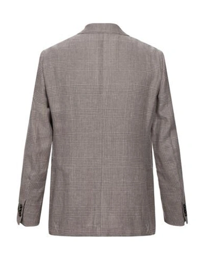 Shop Ermenegildo Zegna Zegna Man Blazer Khaki Size 44 Linen, Wool, Silk In Beige