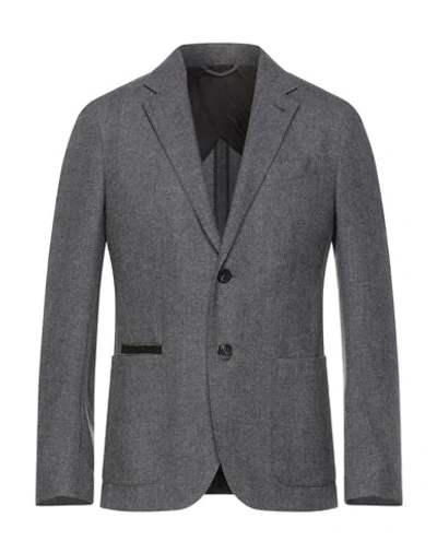 Shop Ermenegildo Zegna Suit Jackets In Lead