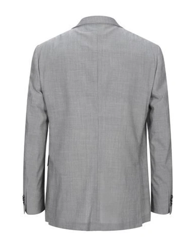 Shop Ermenegildo Zegna Zegna Man Blazer Grey Size 44 Wool, Silk, Linen, Elastane