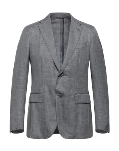 Shop Ermenegildo Zegna Suit Jackets In Grey