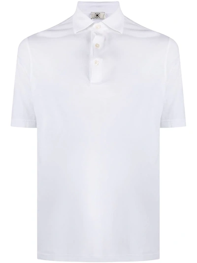 Shop Kired Short-sleeve Polo Shirt In White