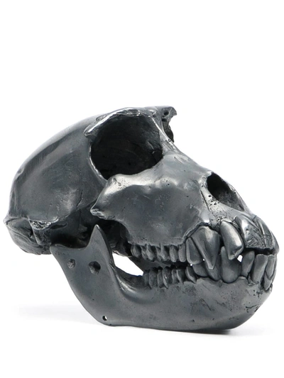 Shop Parts Of Four Monkey Skull Decorative Object In Silver