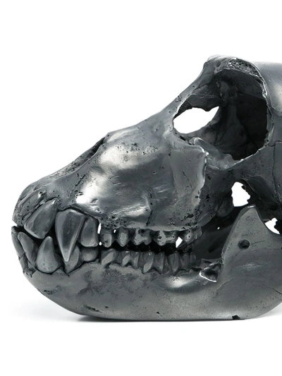Shop Parts Of Four Monkey Skull Decorative Object In Silver