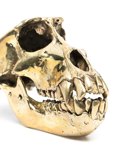 Shop Parts Of Four Monkey Skull Decorative Object In Gold