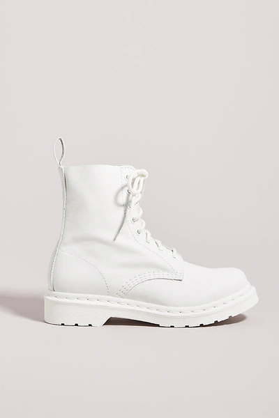 Shop Dr. Martens Pascal Monochrome Lace-up Boots In White