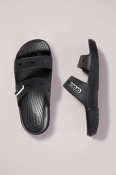 Shop Crocs Classic Slide Sandals In Black