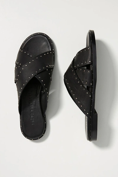 Shop Freda Salvador Dew Studded Sandals In Black