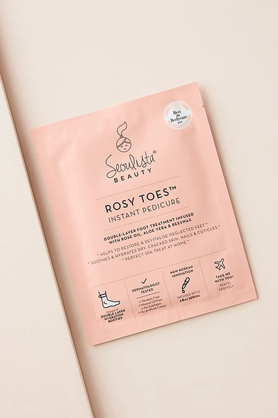 Shop Seoulista Rosy Toes Instant Pedicure Foot Mask In Pink