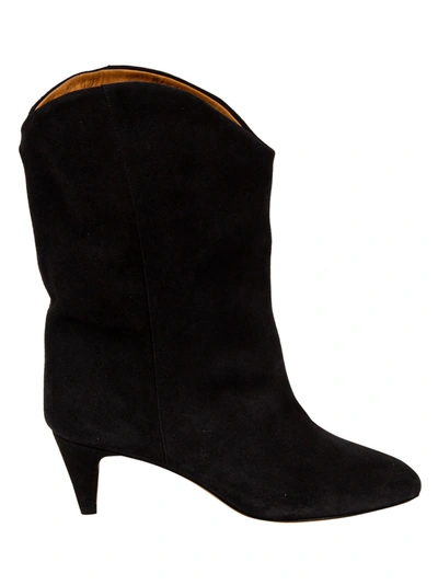 Shop Isabel Marant Classic Ease Boots In Faded Black