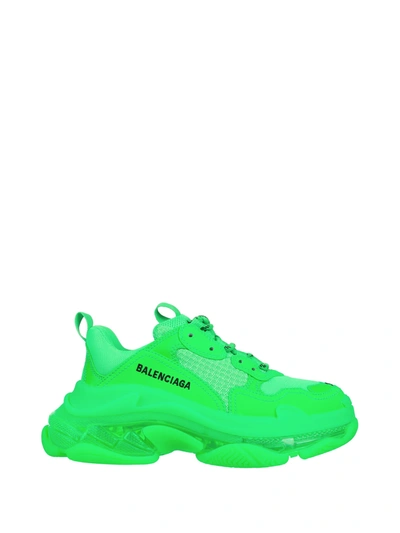 Shop Balenciaga Sneakers Triple S In Green