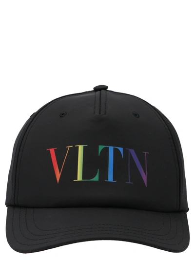 Shop Valentino Garavani Vltn Cap In Black
