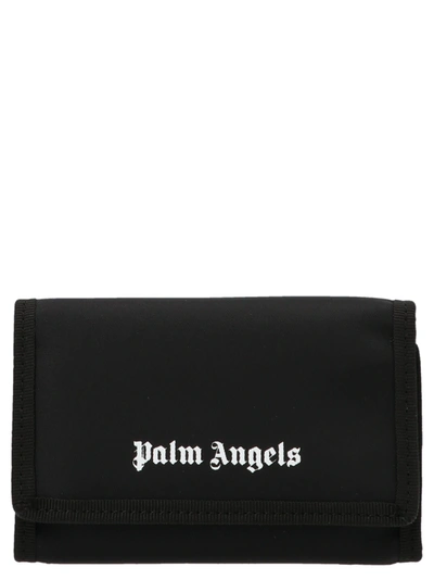 Shop Palm Angels Essential Wallet In Nero Bianco