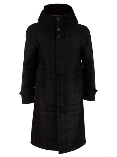 Shop Burberry Witham Coat In Black