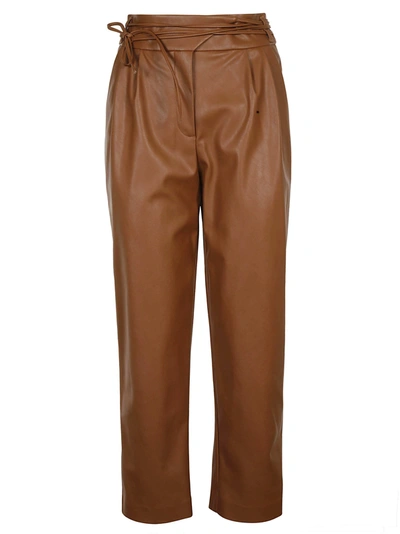 Shop Pinko Rapito Trousers In Brown