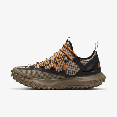 Shop Nike Acg Mountain Fly Low Shoes In Fossil Stone/black