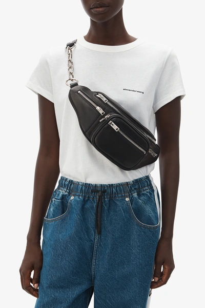 Alexander Wang Attica Fanny Pack In Leather In Black