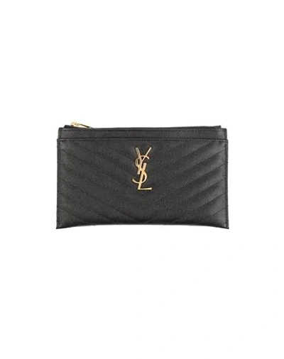 Shop Saint Laurent Pouches In Black