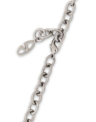 Shop Valentino Necklaces In Lead
