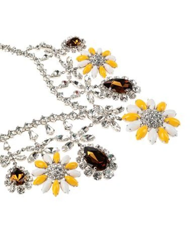 Shop Miu Miu Necklaces In Yellow
