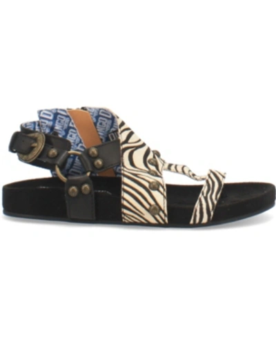 Shop Dingo Women's Sage Brush Sandals Women's Shoes In Black Zebra