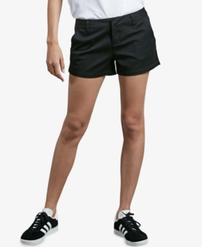 Shop Volcom Juniors' Frochickie Shorts In Black