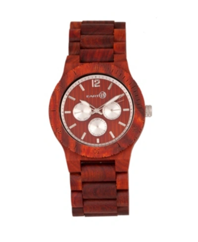 Shop Earth Wood Bonsai Wood Bracelet Watch W/day/date Red 45mm