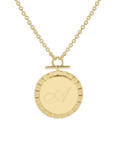 Brook & York Winnie Initial Pendant In Gold- A