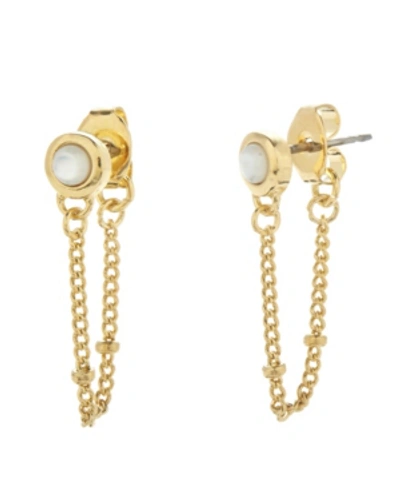 Shop Brook & York Millie Simulated Pearl Earrings In Gold