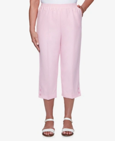 Shop Alfred Dunner Plus Size Classics Capri Pant In Petal