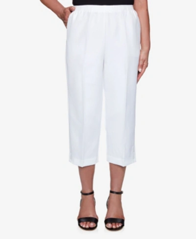 Shop Alfred Dunner Plus Size Classics Capri Pant In White