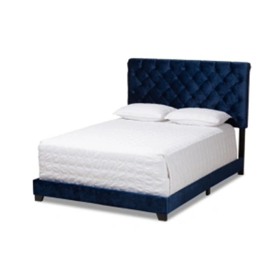 Shop Furniture Candace Queen Bed In Navy