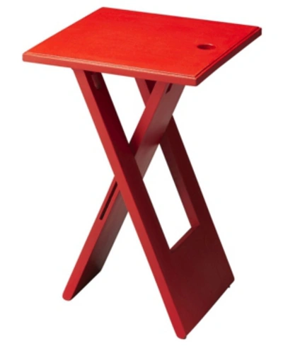 Shop Butler Specialty Butler Hammond Folding Table In Red