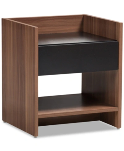 Shop Furniture Vanda Nightstand In Brown