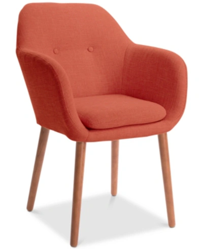 Shop Elle Decor Roux Arm Chair In Red