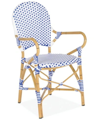 Suite Bebe Lola Indoor/outdoor Wicker Stacking Arm Chair, Set Of 2 In Blue