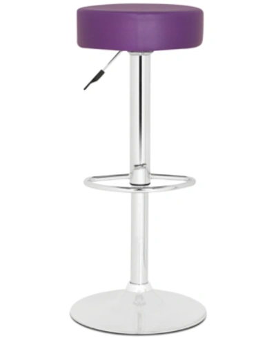 Shop Safavieh Radium Adjustable Bar Stool In Purple